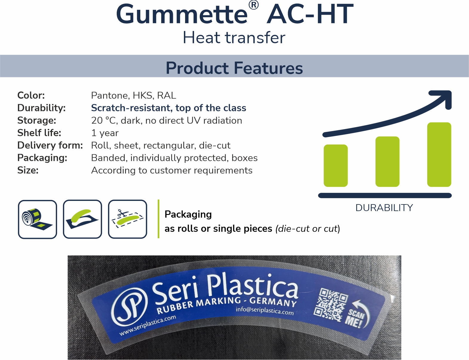 GUMMETTE® AC-HT ürün özellikleri