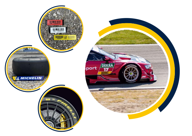 Motor sporları lastik markalama